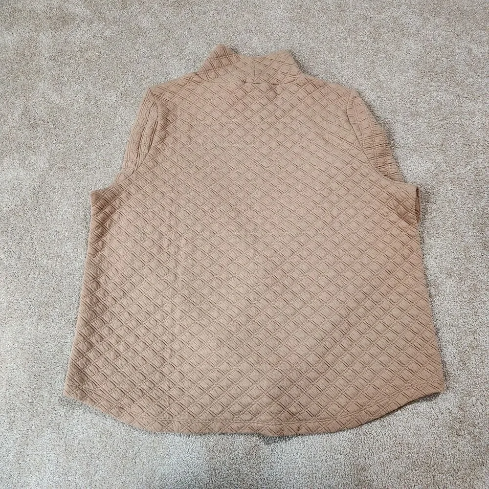 J. Crew Sweater Women XL Pale Mocha Quilted Mockneck Pullover NWT